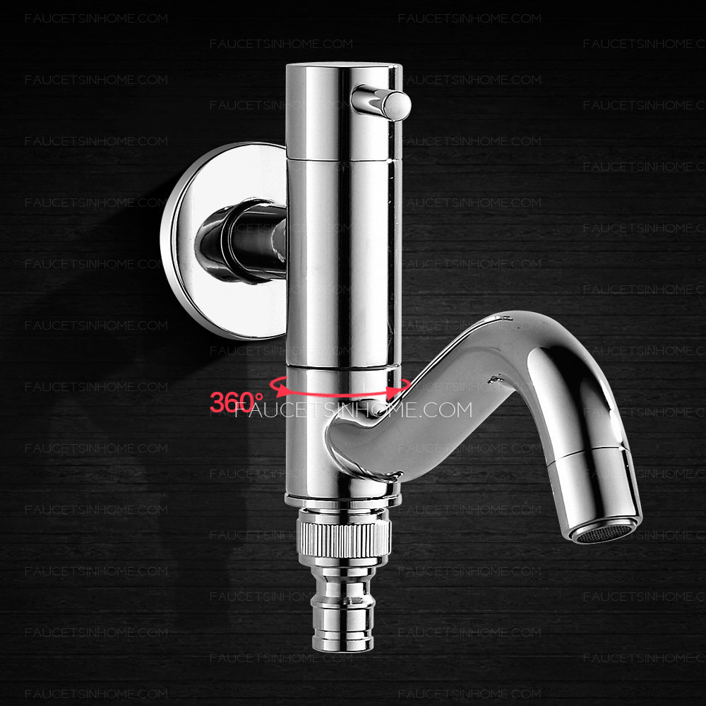 Cold Water Brass Electroplated  Laundry Sink Faucet Commercial Mop tap 