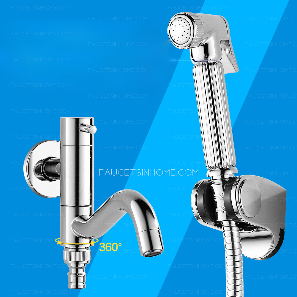 Cold Water Brass Electroplated  Laundry Sink Faucet Commercial Mop tap 