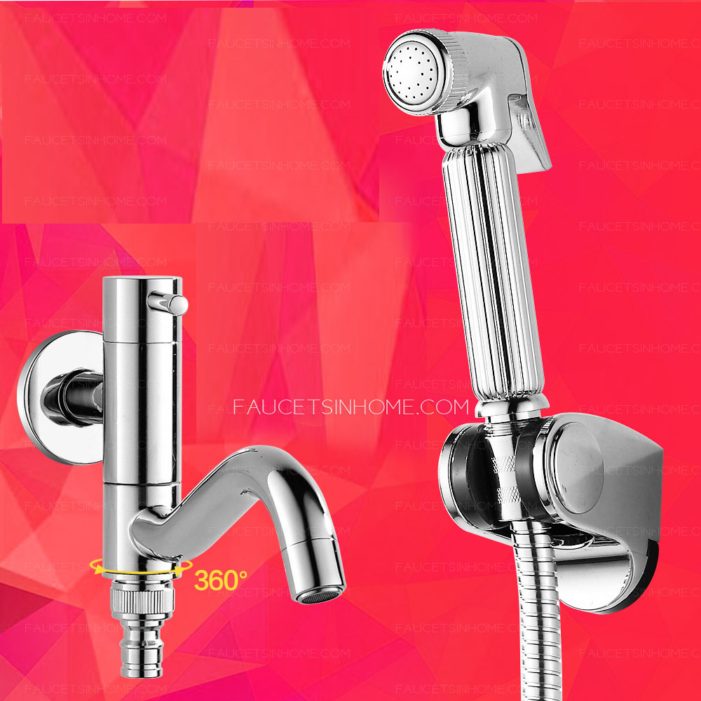 Cold Water Brass Electroplated  Laundry Sink Faucet Commercial Mop tap 