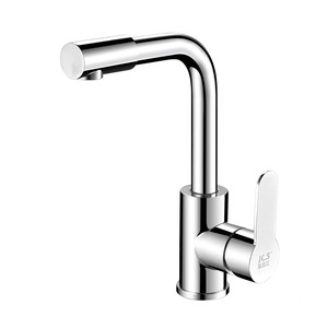 Stainless Steel Chrome Bathroom Sink Faucet Top Best Modern  Commercial 