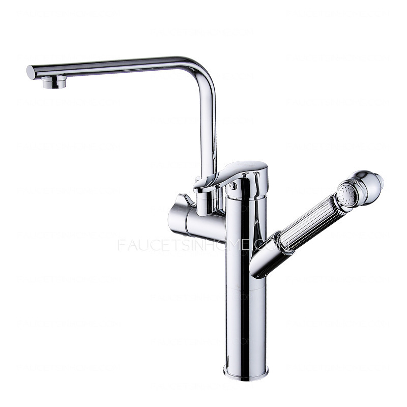 Sliver Chrome Tall Sink Faucet For Bathroom Modern Popular High End 