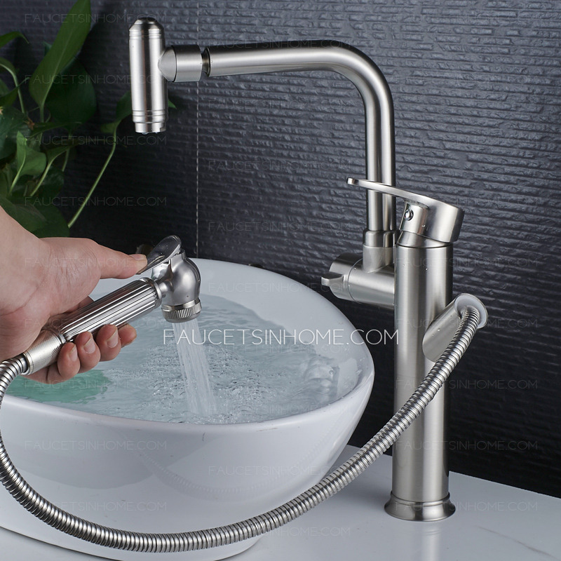 Sliver Chrome Tall Sink Faucet For Bathroom Modern Popular High End 