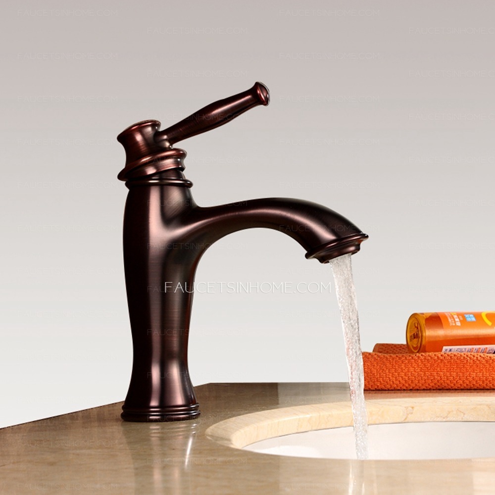 Vinsally High End Oil Rubbed Bronze Single Handle Bathroom Sink Faucet