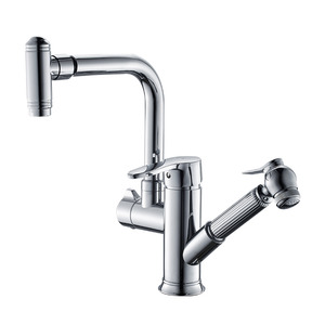 New Utility Pullout Kitchen Sink Faucet Stainless Steel Water Efficient