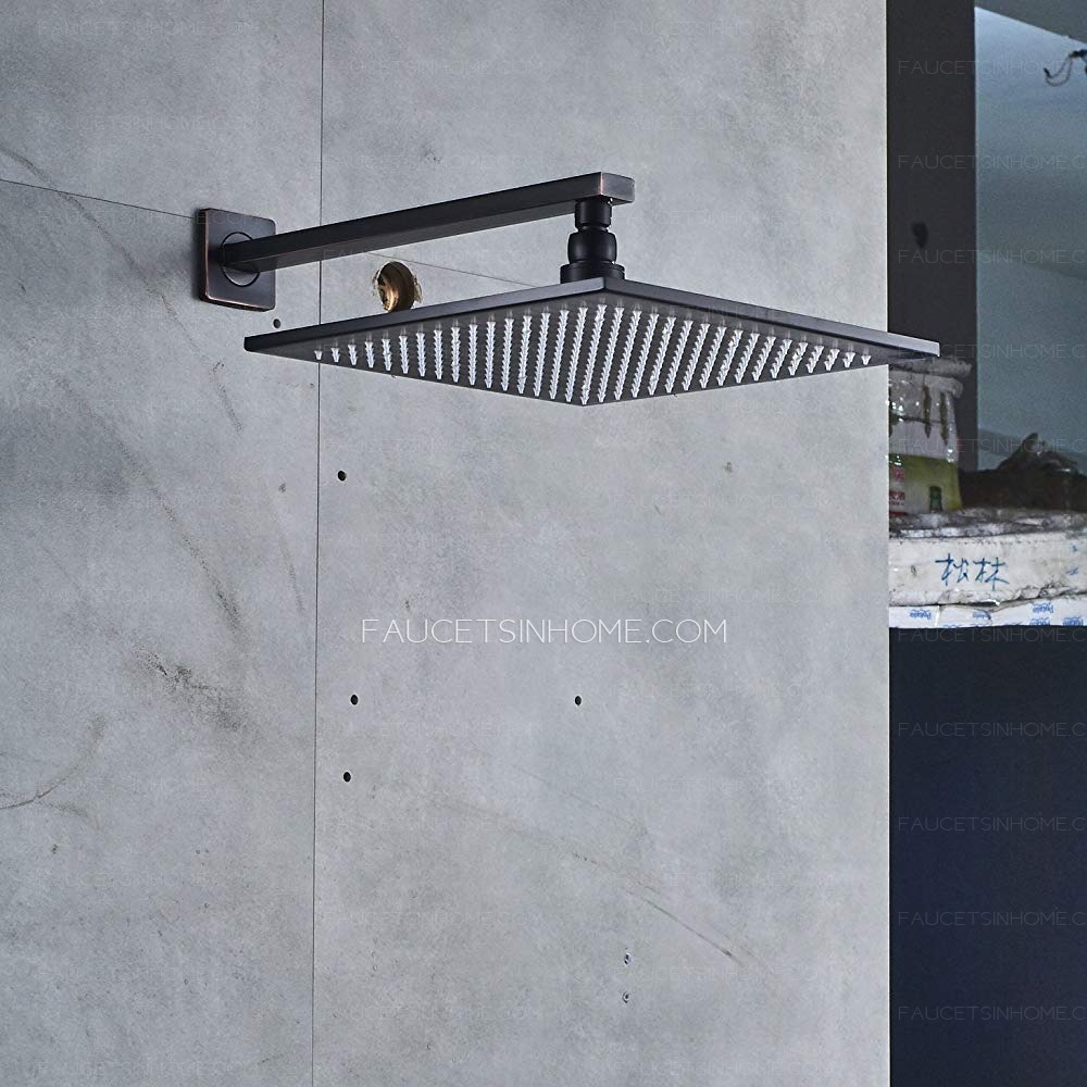 Oil Rubbed Bronze Bathroom Rainfall Shower Head With Led Light