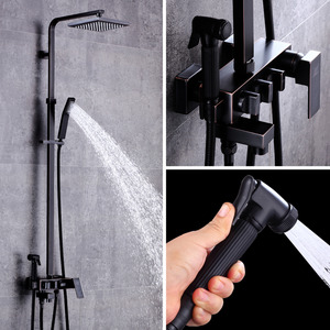 Matte Black Shower Fixture Square High Quality Top Rated Cool Popular