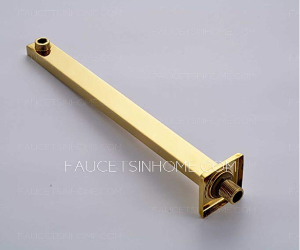 Modern Gold Wall Mounted Bathroom Rain Shower Faucet System Handheld