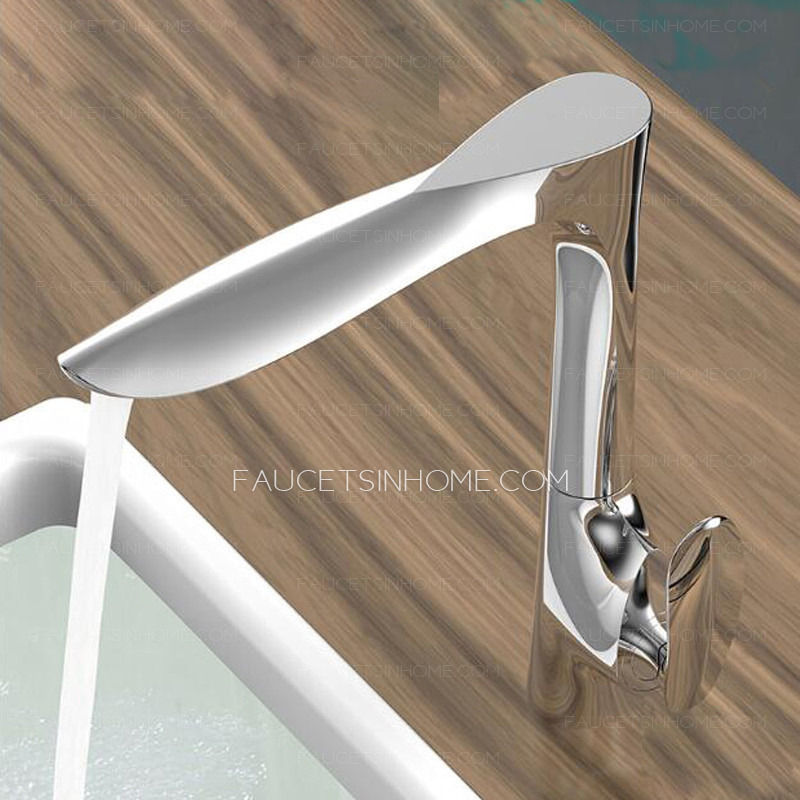 Modern Chrome Kitchen Sink Faucet Swivel on sale Single Hole Handle