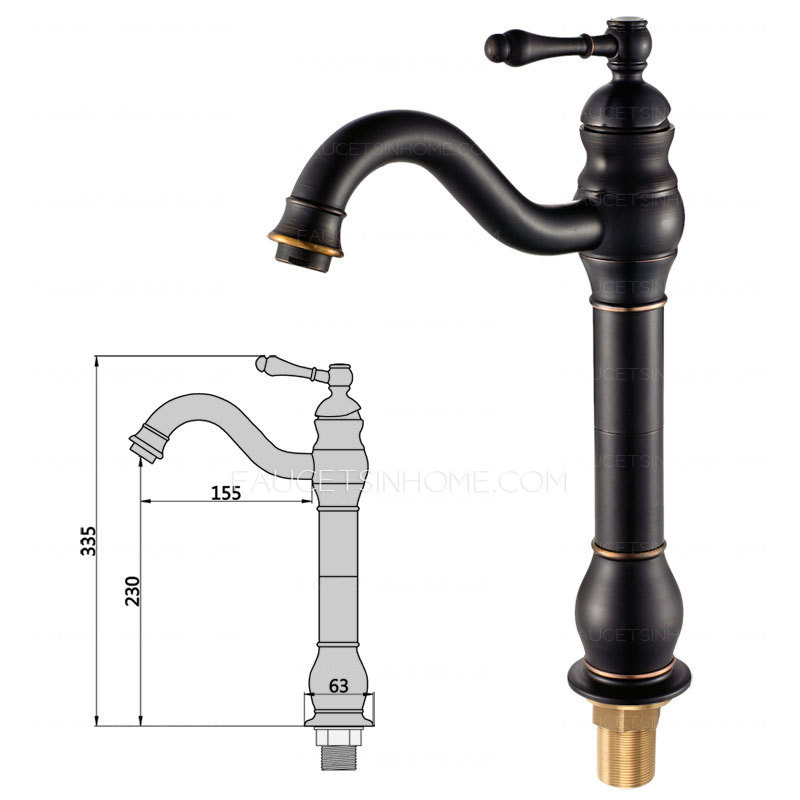 Antique Brass Matte Black Bathroom Sink Faucet Commercial Mixed Tap