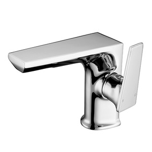 Brass Chrome Bathroom Sink Faucet Commercial High End Single Handle 