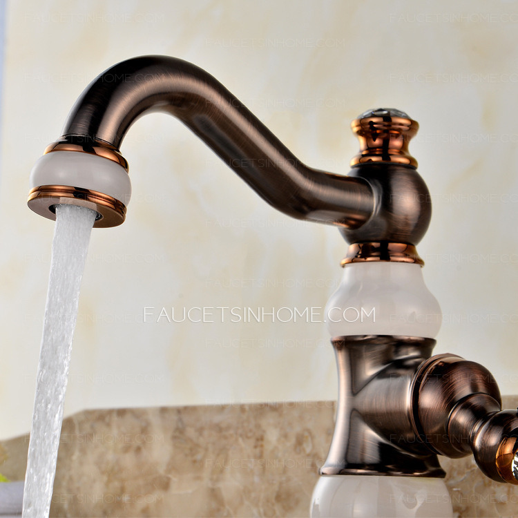 Bronze Retro High Quality Cold Water Mixer Bathroom Shower Sink Faucet 