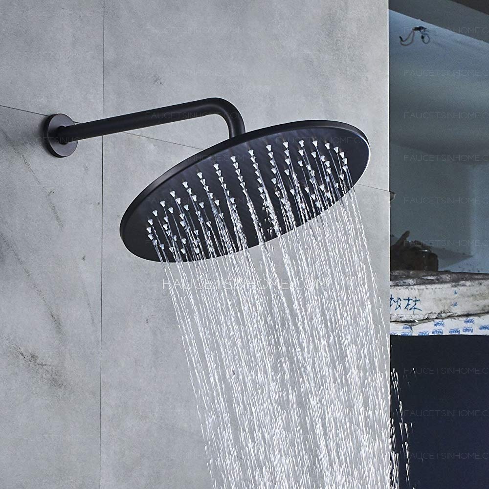 Bathroom Two Water Mode Shower Set 12-inch Round Shower Head Hand Spray ORB Finish 