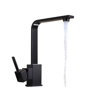 Contemporary Black Panting Kitchen Sink Faucet Deck Mounted