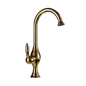 Single Handle Gold Bathroom Shower Sink Tap Cold Water Mixer