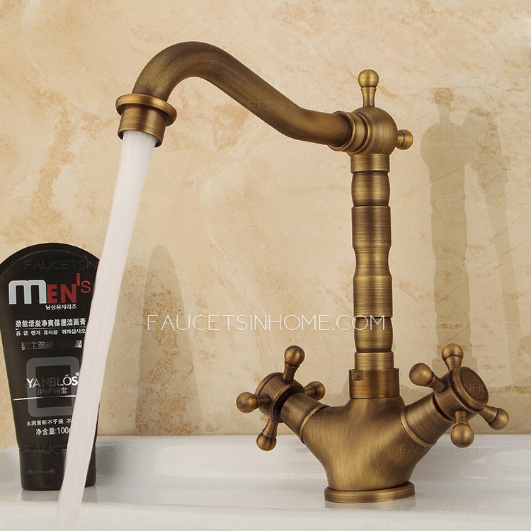 Brassqueen Gold Rustic Bathroom Shower Tap Cold Water Mixer High Quality