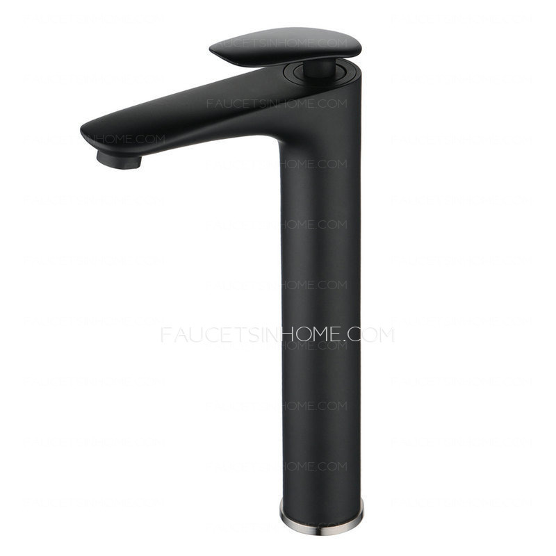 Utility Stylish Polished Brass One Handle Bathroom White Vessel Faucet