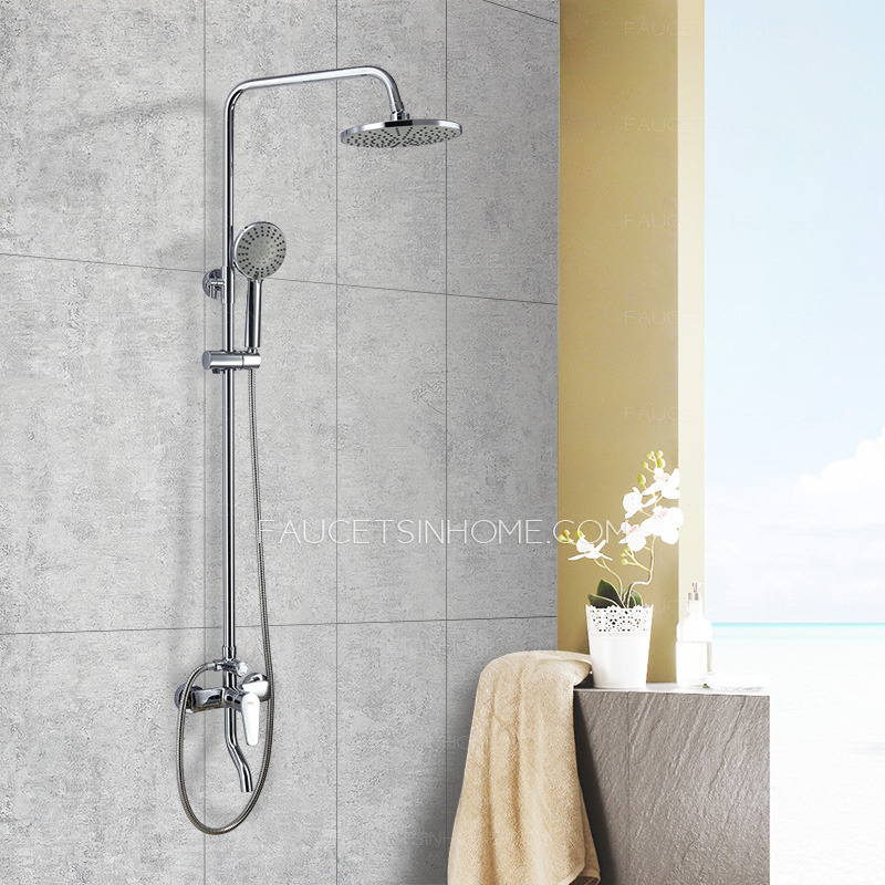 Utility Stainless Steel Brass Single Handle Wall Mounted Shower System