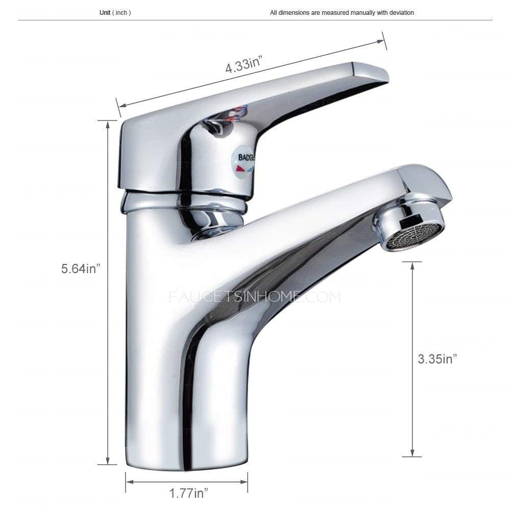 Chrome Single Handle Cold Water Mixed Single Hole Bathroom Shower Faucet