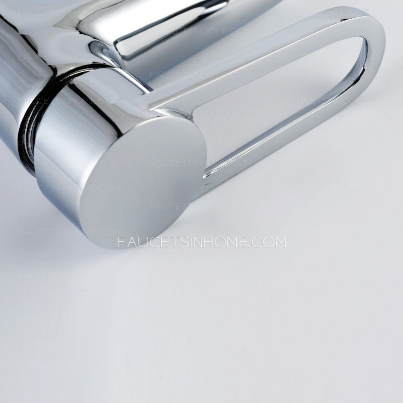 Copper Faucet Single Handle Bathroom Wash Basin Faucet Modern