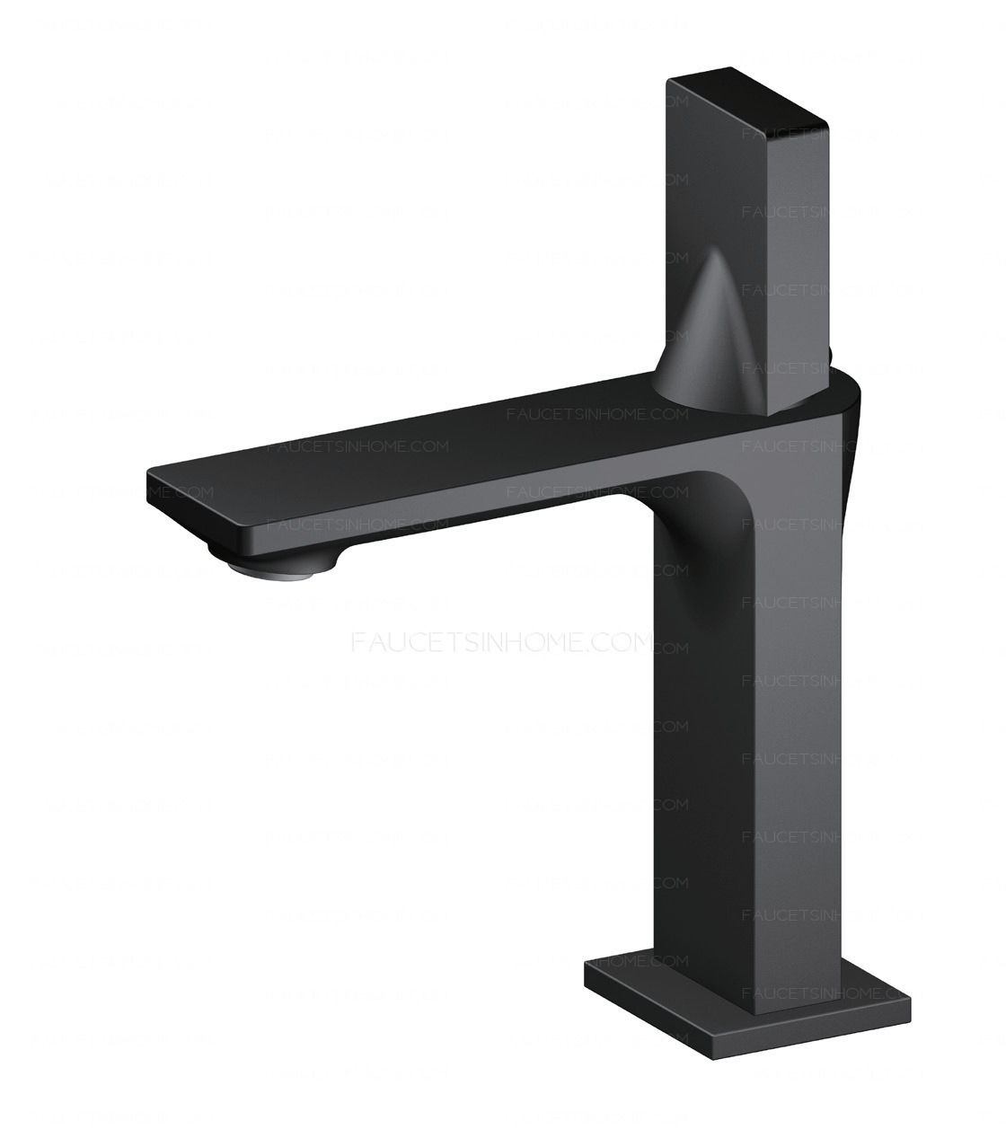 Matter Black Painting Single Handle Bathroom Sink Faucet Nordic Mixer Tap