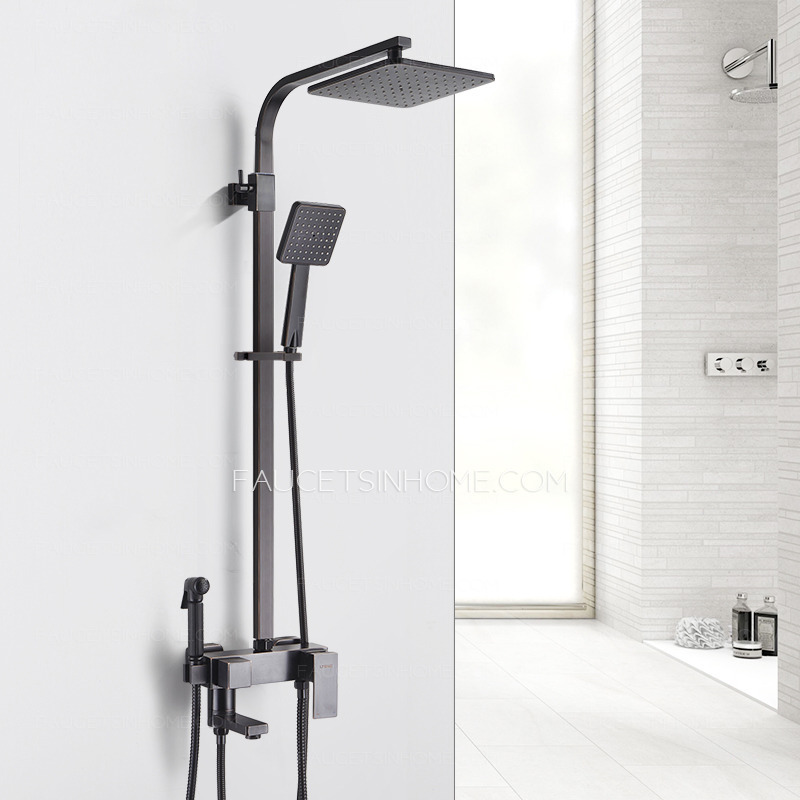 Electroplated Brass Rainfall Faucets Modern Mixer Bathroom Shower Taps