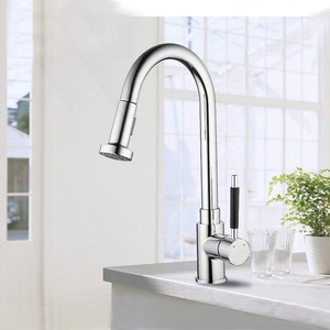 Discount Single Handle Pull Out Kitchen Sink Faucet Commercial Mixer Tap 