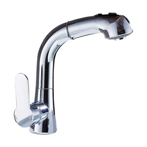 Pull Down Kitchen Sink Faucet Single Handle Pull Out Sprayer Mixer Tap 