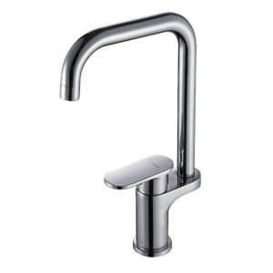 Gooseneck 360 degree Rotatable Spout Copper Hot And Cold Faucet