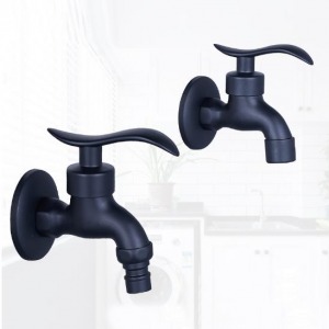 Antique Matte Black Oil Rubbed Washing Machine Sink Faucet Single Lever