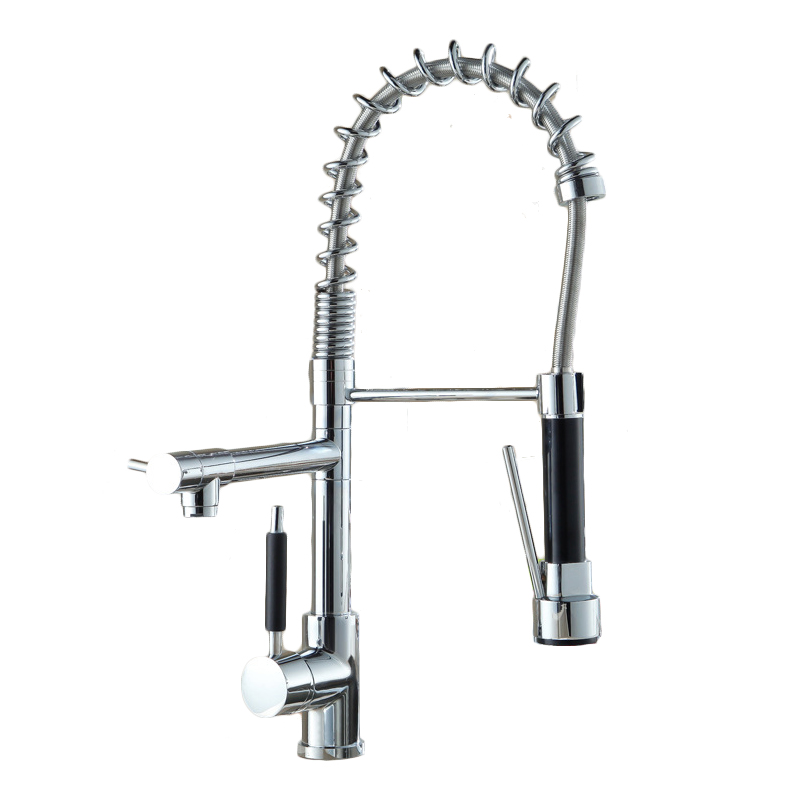 Advanced Spring Design Dual Use Vertical Kitchen Faucet Hot And Cold