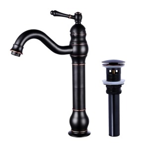 Oil Rubbed Bronze Vessel Sink Faucet Bathroom 360 Degree Swivel Single Lever Handle Bowl One Hole Tap Mixer