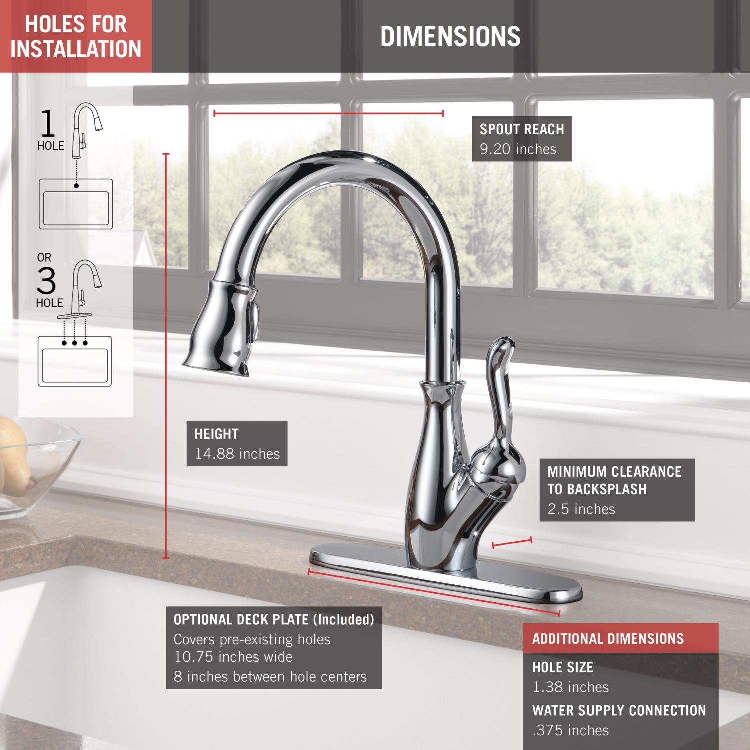 Pull Out Kitchen Faucet Chrome zinc alloy Cold and Hot Water One Hole