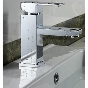 High End Square One Hole Bathroom Sink Faucet