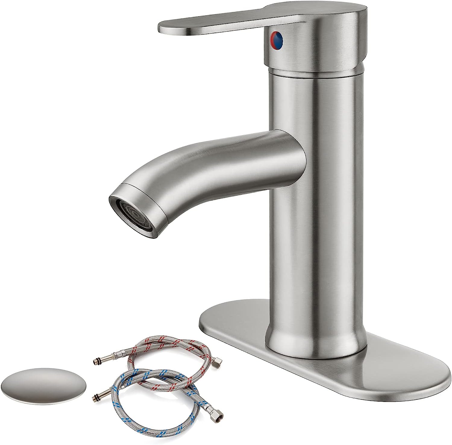 An Tai 360 Degree Rotation Two Holes Bathroom Sink Faucet