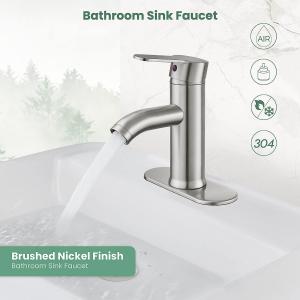 An Tai 360 Degree Rotation Two Holes Bathroom Sink Faucet