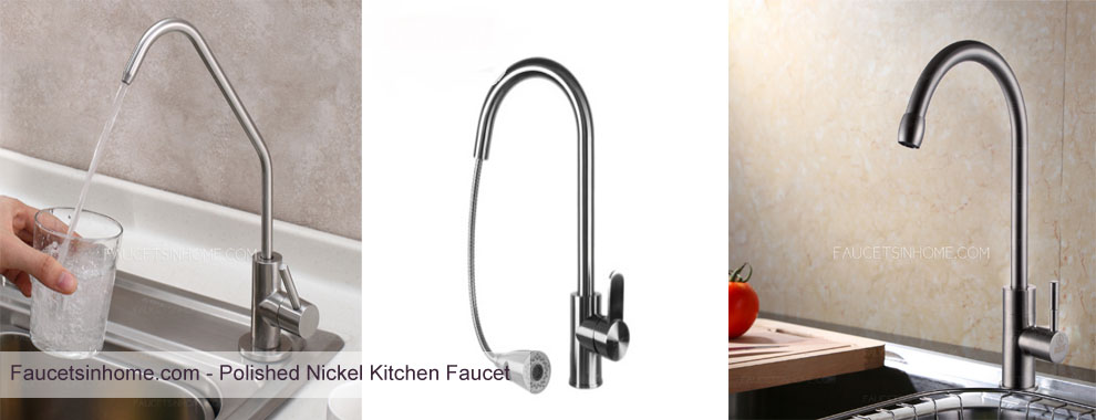 Polished Nickel Kitchen Faucet