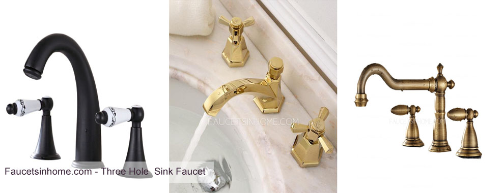 Three Hole Sink Faucet