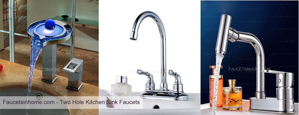 Two Hole  Kitchen Sink Faucets