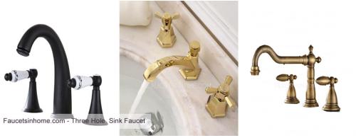 Three Hole Sink Faucet