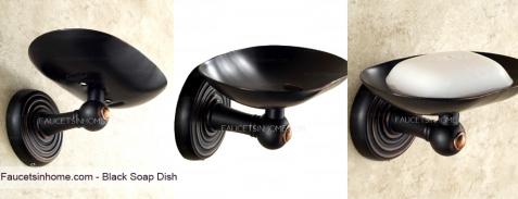 Black Soap Dish