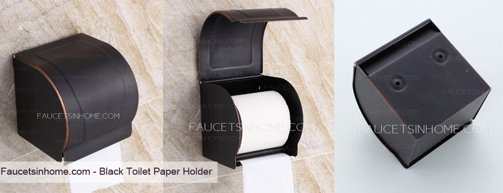 Black Toilet Paper Holder