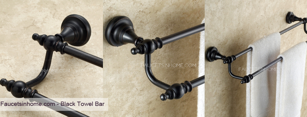 Black Towel Bar