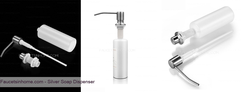 Silver Soap Dispenser