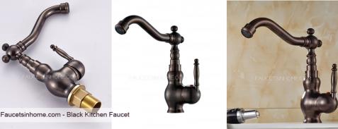 black kitchen faucet